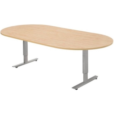 Offeco Bureau York - Bureau - Bureautafel - Vergadertafel - Gaming bureau - Game bureau - Computertafel - Desk - Bureau Aluminium - Verstelbaar bureau - Gaming Desk - Bureau tafel - Bureau verstelbaar  Wild peren -240x120cm-- blad-  onderstel- x120