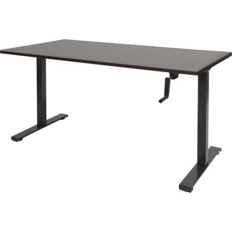RoomForTheNew Bureau Heathrow Slinger-Desk - Zit sta Bureau - Zit sta Bureau Elektrisch - Gaming Bureau - Game Bureau - Verstelbaar Bureau - standing Desk - slinger bureau--Logan eiken blad-Aluminium  onderstel- 140x80
