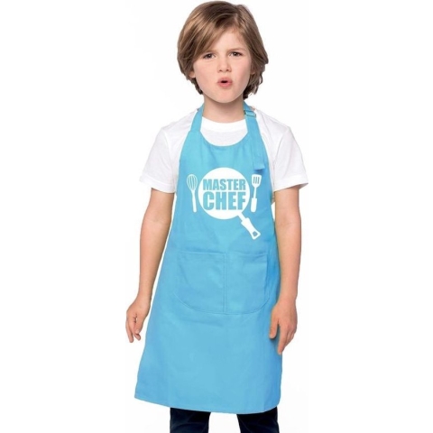 Master chef keukenschort blauw kinderen