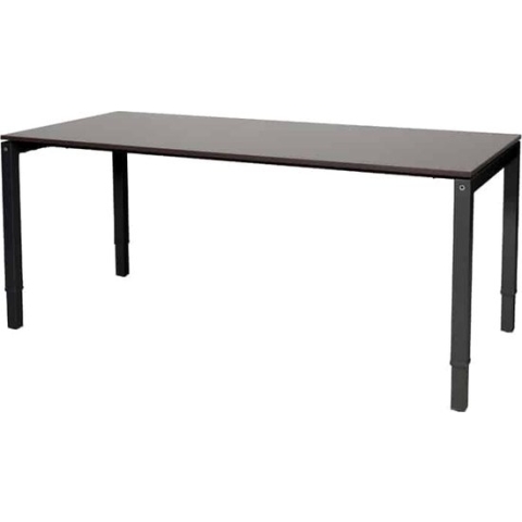 Verstelbaar bureau - Slinger 200x80 logan - zwart frame