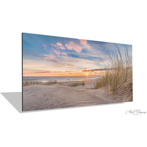 Schilderij | Foto op Canvas, Zomerse Zonsondergang (80x40cm)