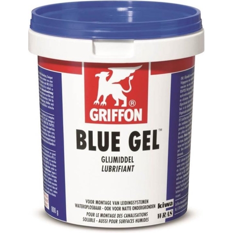 Griffon glijmiddel blue gel pot=800gr kiwa