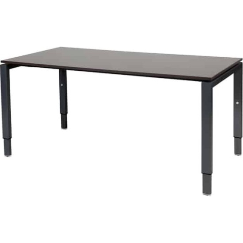 Verstelbaar Bureau - Domino 160x90 logan - zwart frame