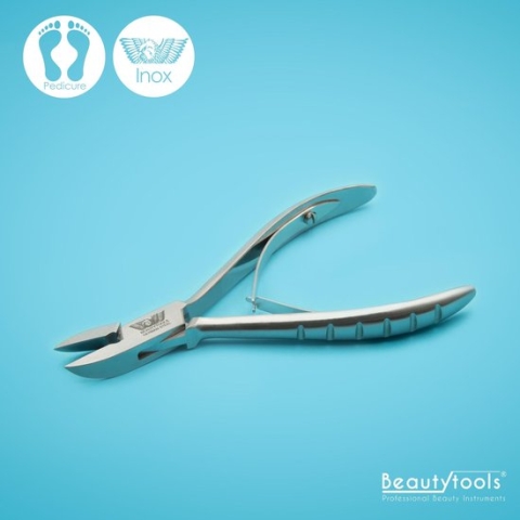 BeautyTools Nagelknipper Basic-Cut -  Nageltang voor Teennagels, Handnagels en Nagelhoeken - Pedicure / Manicure tang - Recht Snijvlak 16 mm - INOX (NN-2595)