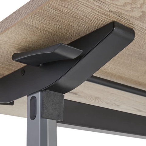 Universele klaptafel Hyper breed 160CM diep 80CM bladkleur Licht Eiken framekleur Antraciet (Ral 7016)