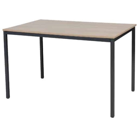Bureautafel - Domino Basic 160x80 Havana Kersen - zwart frame