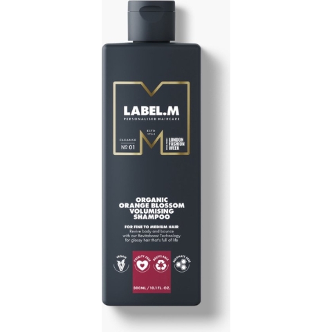 Label.M Orange Blossom Organic Volumising Shampoo - 1000 ml - Normale shampoo vrouwen - Voor Alle haartypes