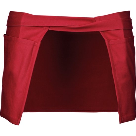 Schort/Tuniek/Werkblouse Unisex One Size Kariban Red 100% Katoen