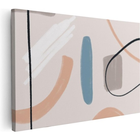 Artaza Canvas Schilderij Abstracte Kunst - Scandinavische Style - 120x80 - Groot - Foto Op Canvas - Canvas Print