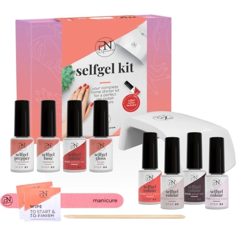 PN Selfcare Gellak Starterspakket - LED lamp - Manicure Set - 5x Gellak - Nail Wipes - 21 Dagen Effect