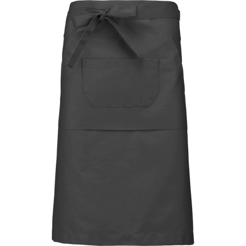 Awesome-Gifts - Professionele Horeca Sloof - K897 Bistro schort - Heupschort - Serveerschort - unisex - lang - 90 x 62,5 cm - per 10 stuks - onbedrukt - donker grijs