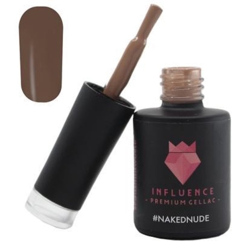 #NAKEDNUDE - Influence Gellac - Bruine gellak - Gellak bruin UV - UV Gellak - Gel nagellak - Gellac - Kado vrouw - Valentijns cadeau - Kado voor haar - 10 ml