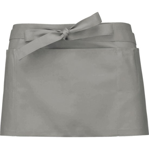 Awesome-Gifts - Professionele Horeca Sloof - K896 Bistro schort - Heupschort - Serveerschort - unisex - kort - 70 x 26 cm - per 10 stuks - onbedrukt - Licht grijs