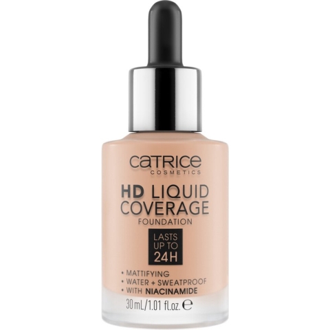 Catrice - Liquid Make-Up HD Liquid Coverage (Foundation) 30 ml 020 Rose Beige -