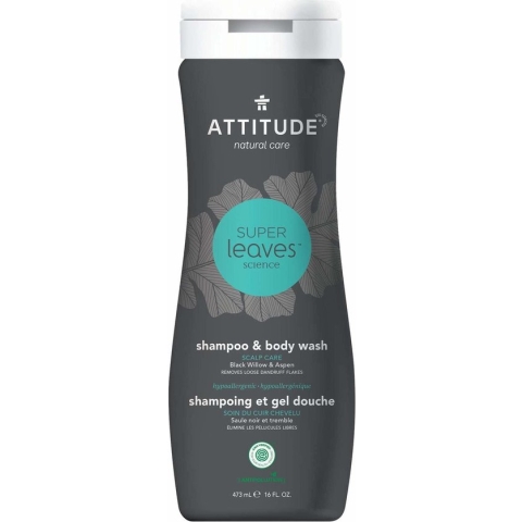 Attitude Super Leaves Men 2-in-1 Shampoo & Body Wash - Scalp