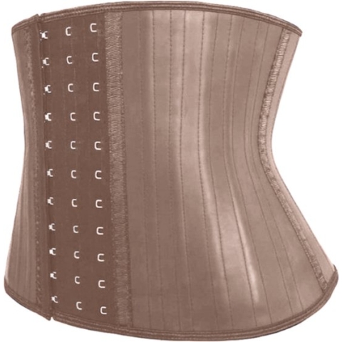 XL Beige Short Waist trainer snel afvallen corset body shaper dames buikband na zwangerschap na operatie latex korset waist shaper lingerie kleding afslanken fitness sport Beige Short Maat XL - Milaya Pantera ®