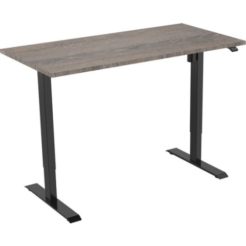 OrangeLabel Desk Z1 zwart frame / Blad Logan Eik 160x80cm. Elektrische zit/sta bureau