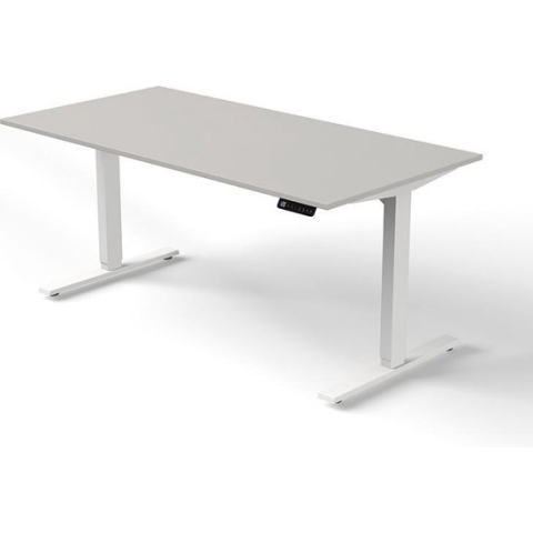 Zit sta bureau Move-3 160x80cm licht grijs elektrisch verstelbaar