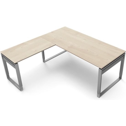 Hoekbureau Workspace 180cm blank hoogte verstelbaar
