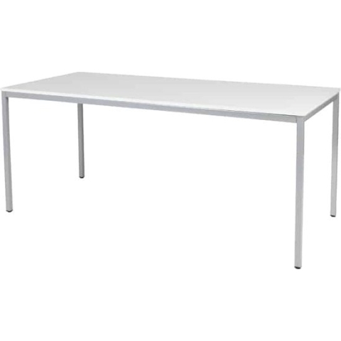 Bureautafel - Domino Basic 180x80 wit - alu frame