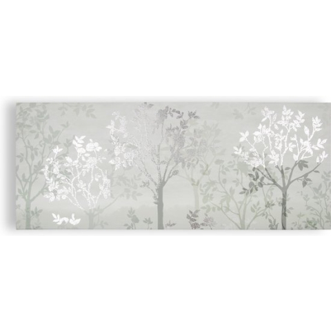 Laura Ashley | Misty Woodland - Canvas met Metallic - 40x100 cm