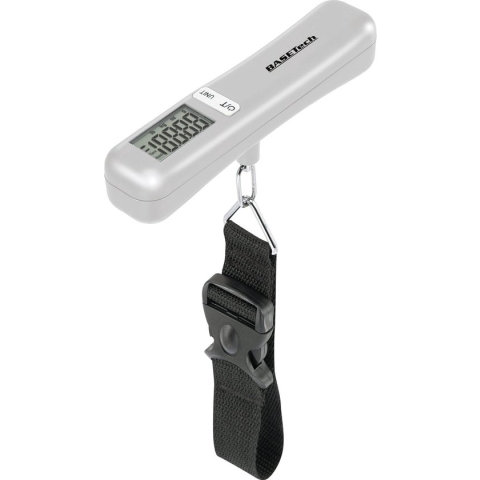 Basetech Kofferweegschaal Weegbereik (max.) 40 kg Resolutie 10 g Zilver