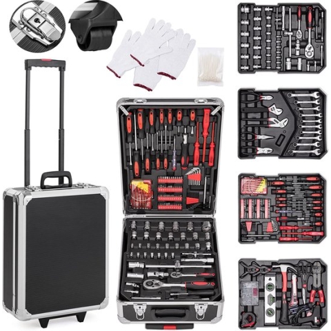 Sens Design Gereedschapsset - 949-delig - gereedschapskoffer - zwart