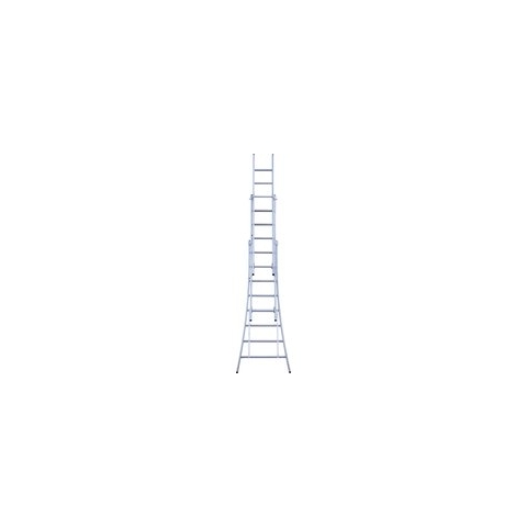 Eurostairs 3-delige Uitgebogen Reformladder - 3x8 Sporten