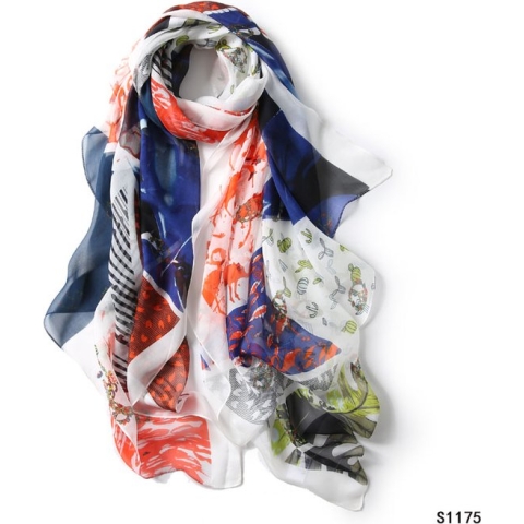 100% hoge kwaliteit zijden sjaal