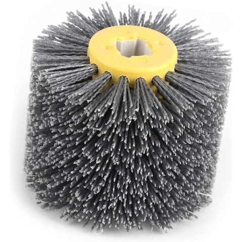 Nylon borstel, draadtrekborstel, draadtrekwiel, borstel, polijsten, polijstschijf 80/120/180, korrel voor houten borstels, machine, satijnmachine (120 korrelgrootte)