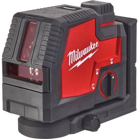 Milwaukee L4 CLL-301C 4V Li-ion accu Kruislijnlaser set (1x 3.0Ah accu) in koffer - 2 lijnen - 30m - Groen