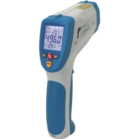 Peaktech 4960 - infrarood thermometer - (-50 ... + 1200 ° C) - 50: 1 - met USB interface - type K