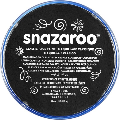 Snazaroo Schmink 18ml Black