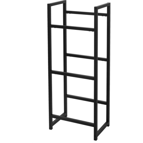 Drankenkrattenrek 3 kratten 47x31x116,5 cm antraciet metaal ML-Design