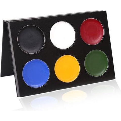 Mehron Mask Cover Schminkpalet ook geschikt voor gebruik op latex, rubber en foam - 6 kleuren - Bold