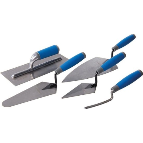 Silverline Softgrip Pleister - Troffel Set - 5 delig