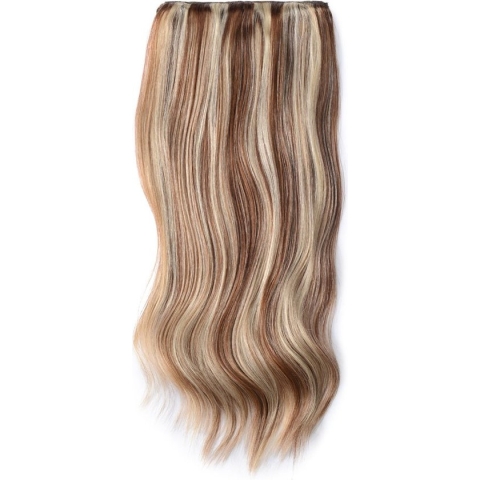 Remy Human Hair extensions Double Weft straight 24 - bruin / blond 6/613#
