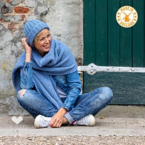 De Reuver Knitted Fashion SHAWL 100% NEDERLANDS (579)