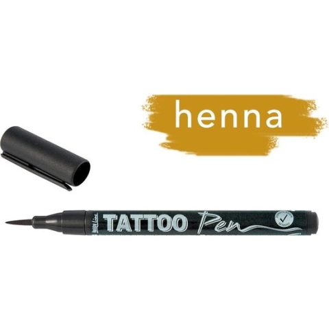 KREUL Henna Tattoo Stift - Tattoo pen voor creatief schilderen en decoreren van niet-vettige huid – voor strand, feest, carnaval en kinderen verjaardag