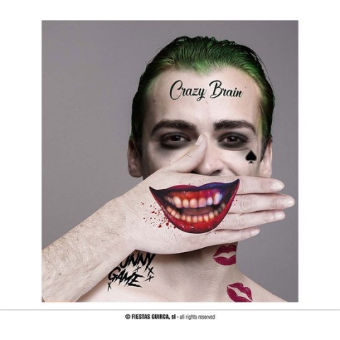 Fiestas Guirca - Gezicht tattoo Mr Smile set (30 x 14 cm)