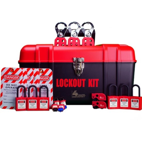 4SafeIndustry Lock out kit - Gereedschapskist XL - Lock out tag out - LOTO gereedschapskist