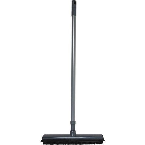 Benson Rubberen bezem/trekker - Telescopische steel - 68/120 cm - rubber/metaal