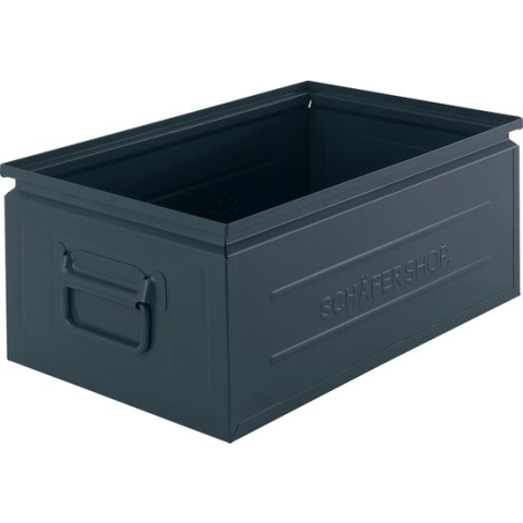 Schäfer Shop Select stapelbak, 29,5 l, 50 kg, L 527 x B 308 x H 200 mm, staal, kleur naar keuze