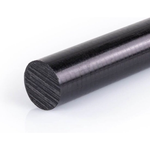 POM Rondstaf Zwart | Diameter 6mm | Lengte 1000mm | 10 stuks