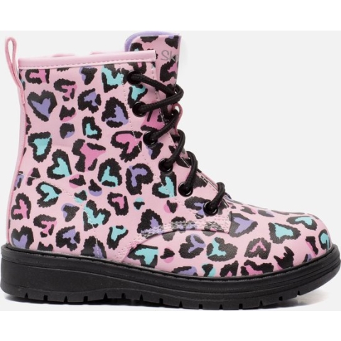 Skechers Gravlen veterboots roze Textiel - Dames - Maat 31