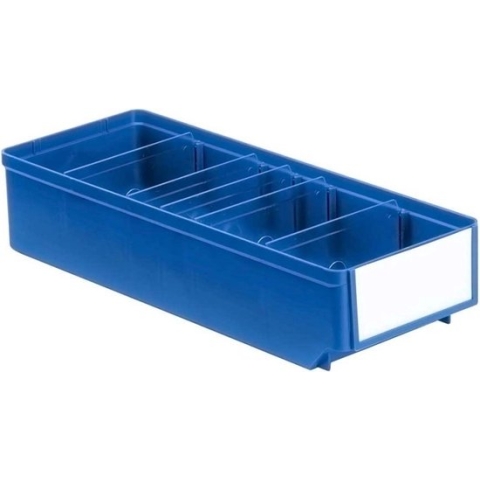 Stellingbak,magazijnbak, materiaalbak, onderdelenbak met de afmeting van 30 x 15,2 x 8,3 cm (LxBxH) verpakt per 10 stuks.