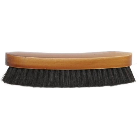 Houten kledingborstel met paardenhaar 17 cm - Kleding/schoonmaakartikelen - Kleding reinigen