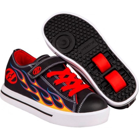 Heelys X2 Snazzy X2 Schoen - Black / Yellow / Red Flame - Kinderen - EU 32