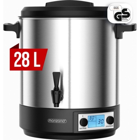 Monzana Inmaakketel - 28L Timer 1800 W - Kraantje