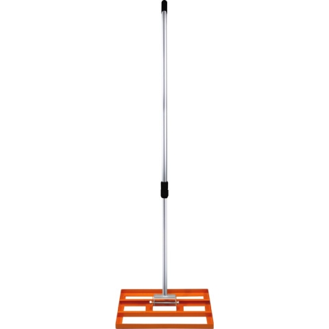 T-MECH Gazon Leveler - Nivellering Hark 50 cm - Verstelbaar Handvat: 1.20 tot 1.90 m - Comfortable Handgreep - Oranje